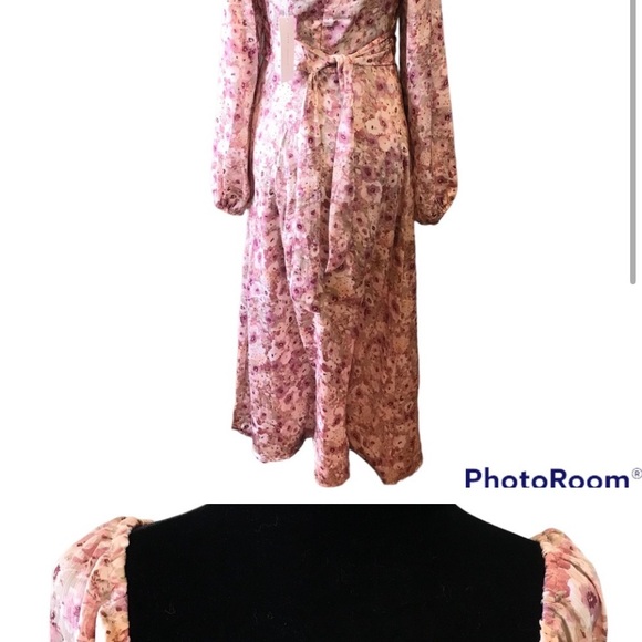 NORDSTROM-LUSH- FLORAL PRINT MIDI DRESS IN SAGE
MAUVE FLORAL - Picture 4 of 11